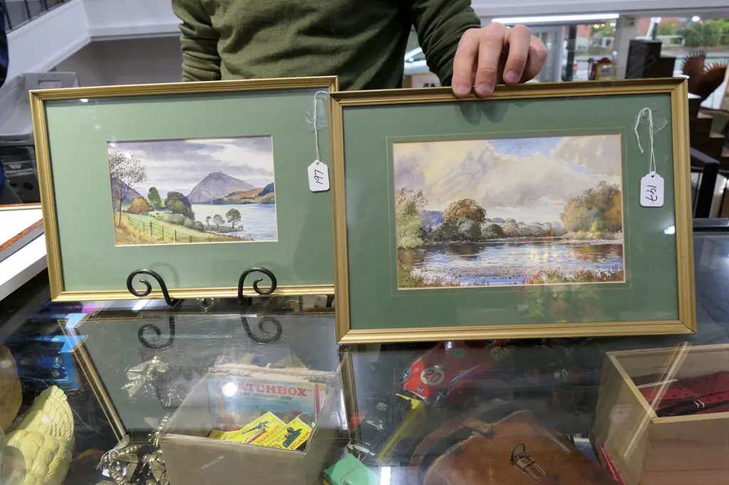 PR W/C BY ALAN B CHARLTON, LAKE DISTRICT & THE TYNE RIVERS. 270 X 380mm OVERALL Image 1++