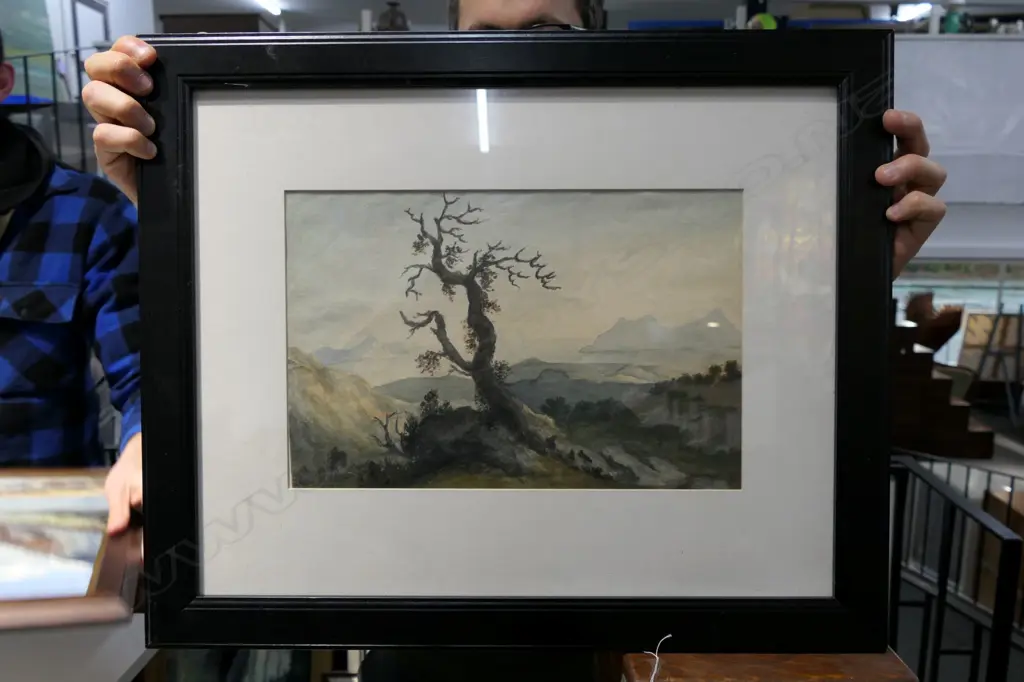 ARTIST UNKNOWN LATE 19thC W/C BAY OF ISLANDS Image 1++