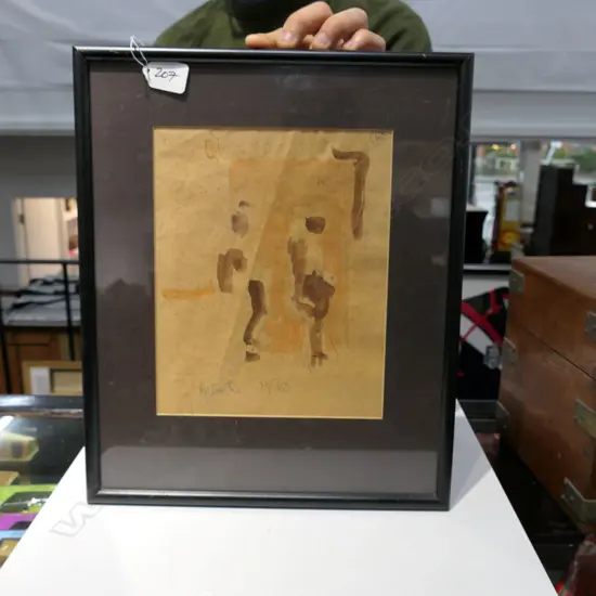 FRENCH WATERCOLOUR STUDY