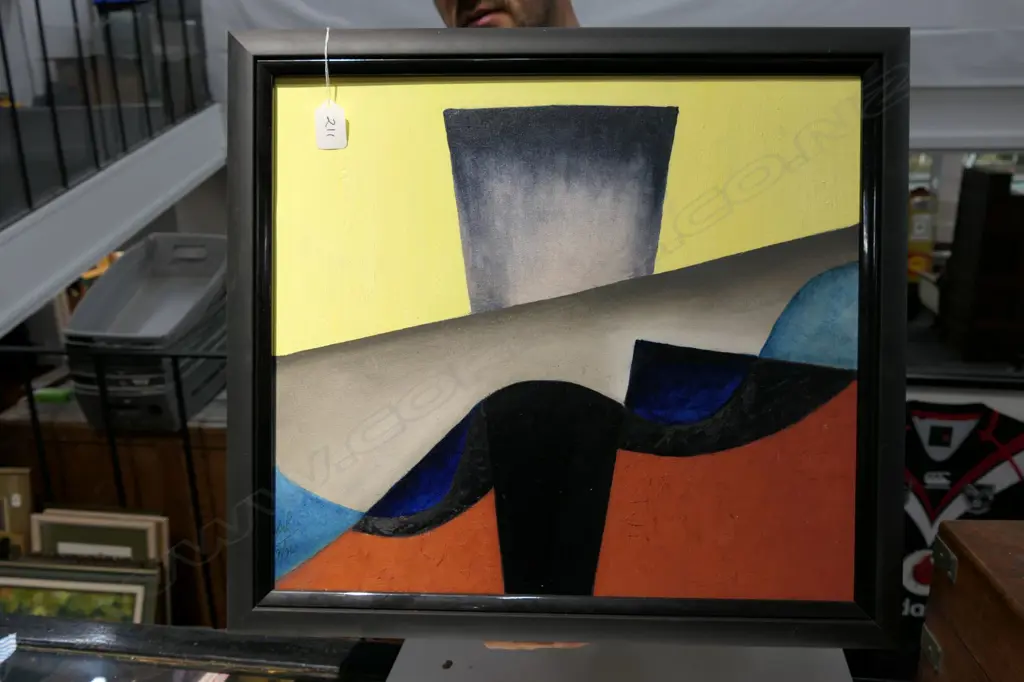 A/U OIL ON CANVAS ABSTRACT 1996 Image 1++