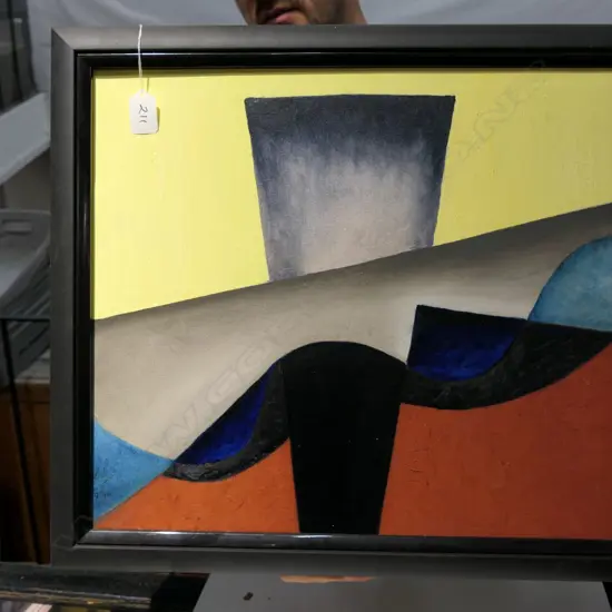 A/U OIL ON CANVAS ABSTRACT 1996