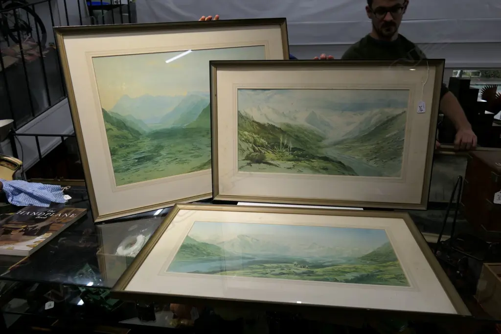 3 PRINTS, JOHN GULLY, SOUTHERN ALPS Image 1++