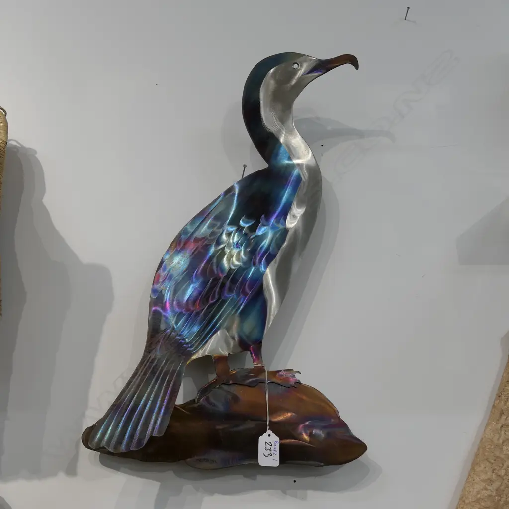 NATHAN WHITEHEAD 4/316 STAINLESS STEEL SHAG WALL MOUNTED SCULPTURE Image 1++