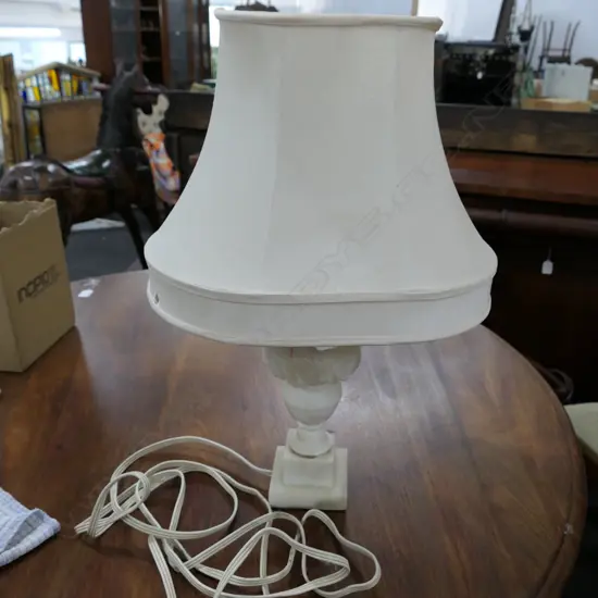 MARBLE PEDESTAL LAMP H 600mm