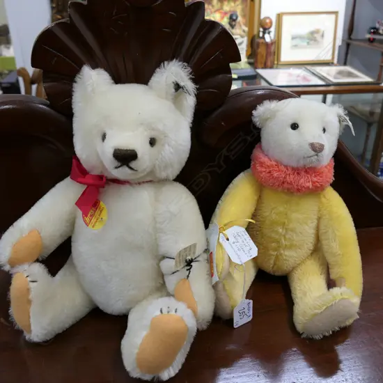 2 STEIFF PLUSH TOY BEARS
