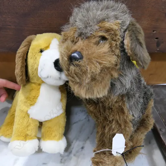 2 STEIFF PLUSH TOY DOGS