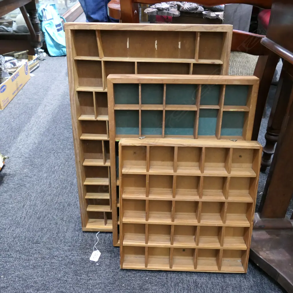 3 SHADOW BOXES LARGEST 630MM X 400MM Image 1++