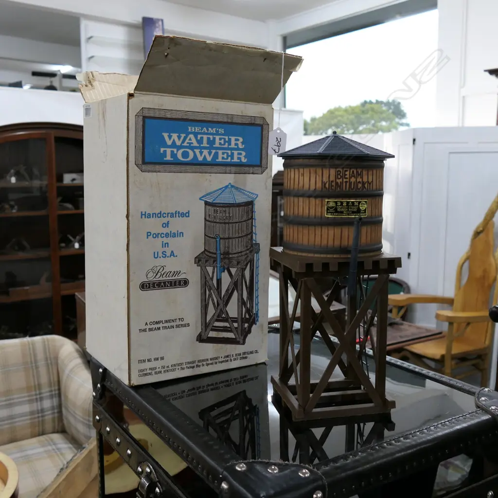 JIM BEAM WATER TOWER DECANTER Image 1++