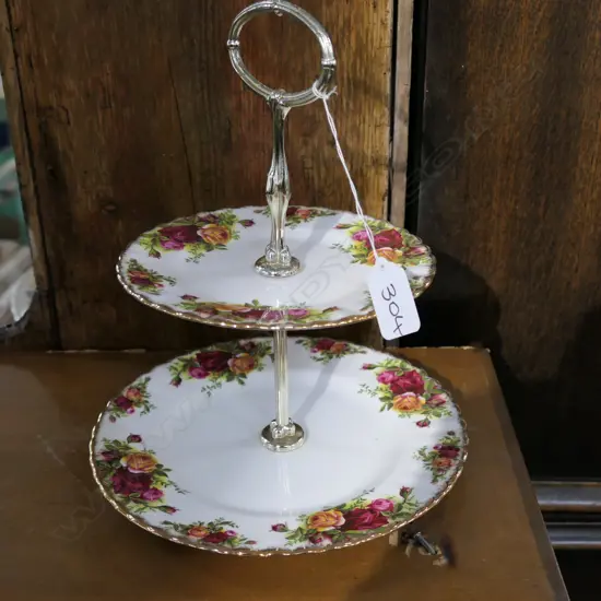 R/ALBERT OCR TWO TIER CAKE STAND