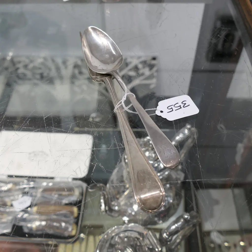 GEORGIAN SILVER FORK AND SPOON 103GM Image 1++
