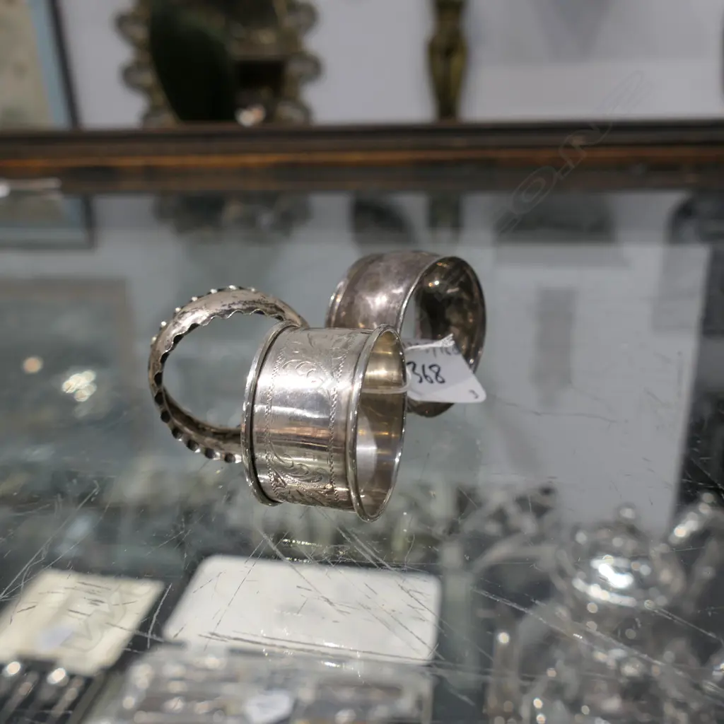 3 S/S SERVIETTE RINGS Image 1++