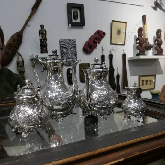 EP 4 PIECE COFFEE & TEA SERVICE