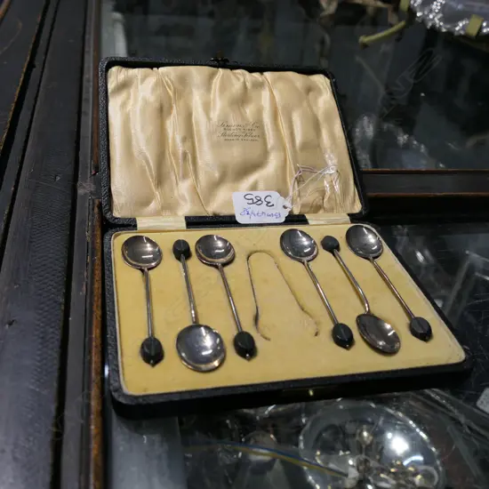 CASED S/SILVER COFFEE SPOONS