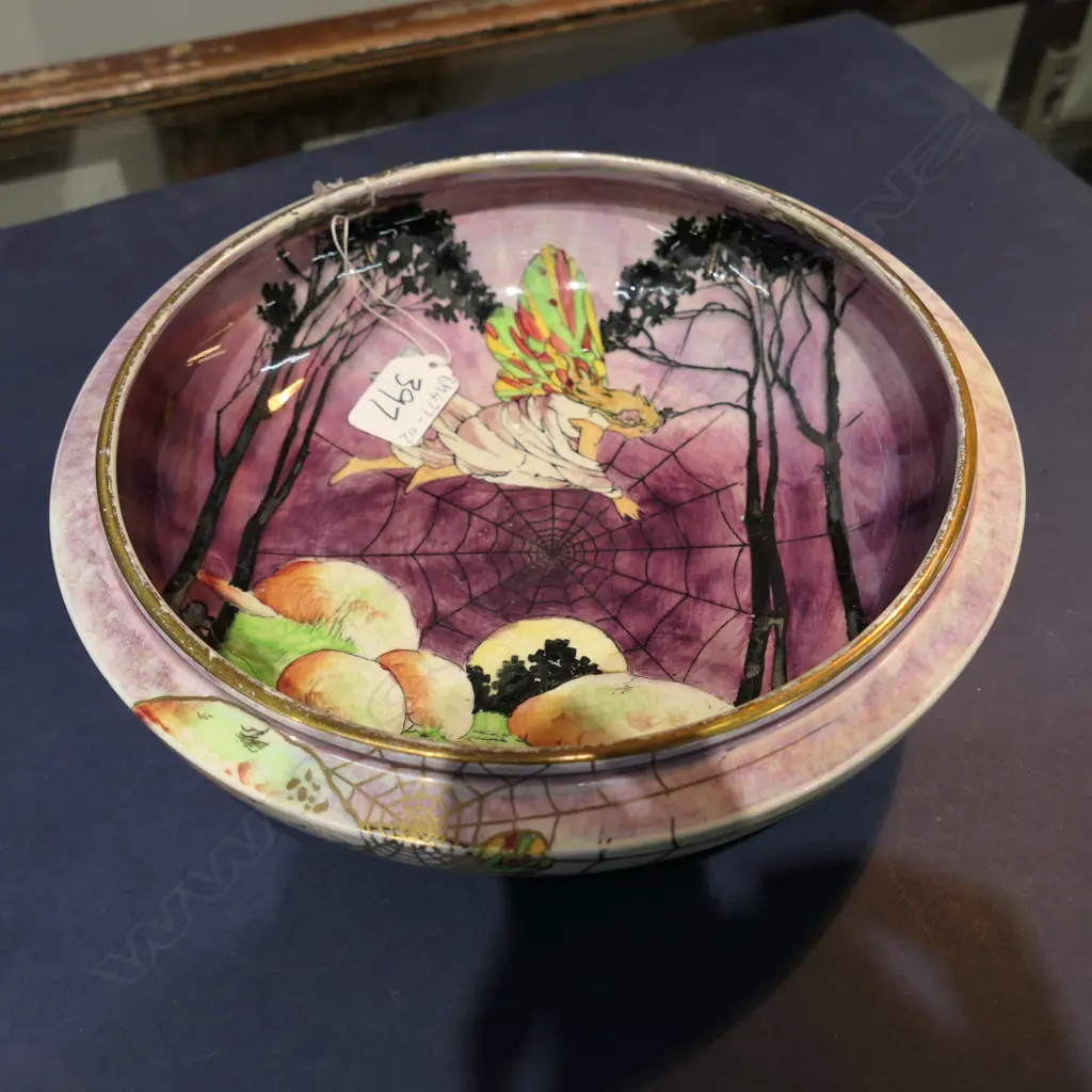 GRIMWADES 'BYZANTA WARE BOWL', SMALL CHIPS TO RIM BASE  Image 1++