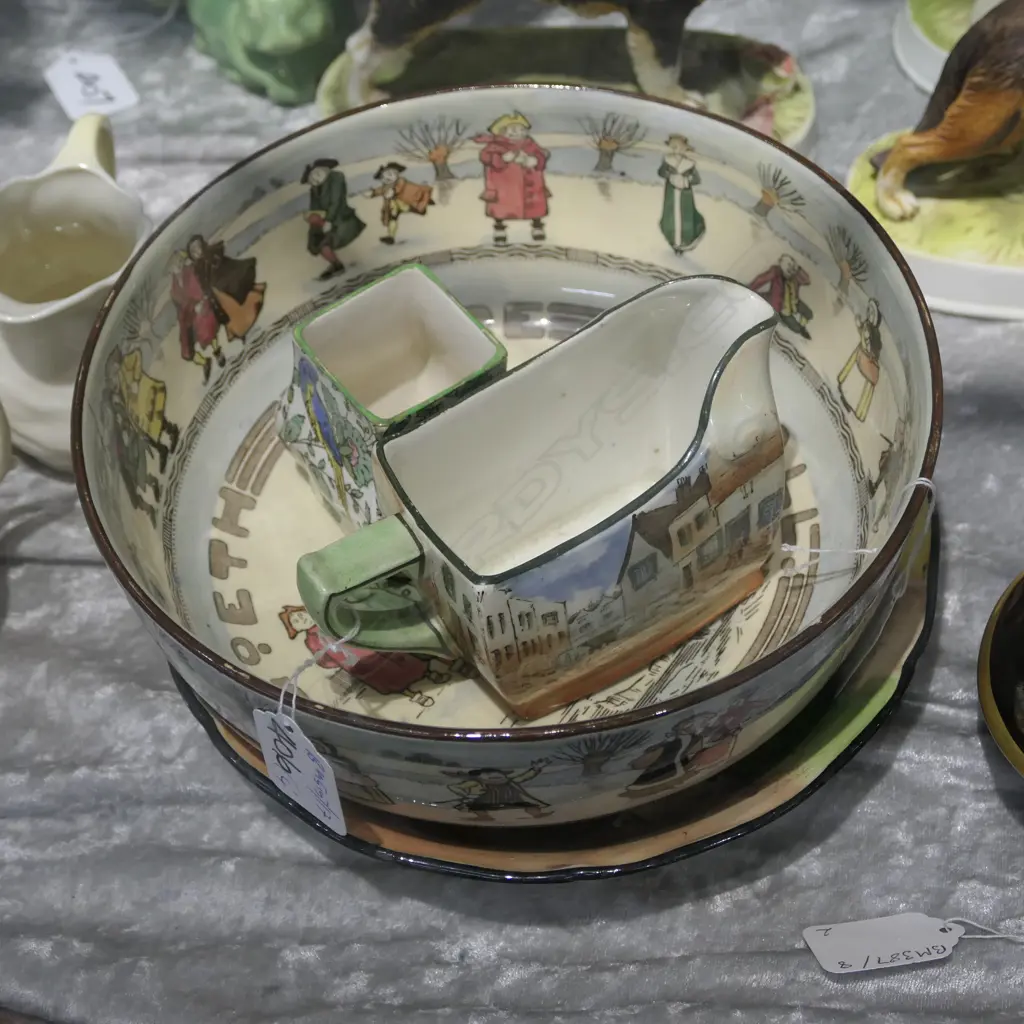 ROYAL DOULTON SERIES WARE BOWLS, JUG & VASE Image 1++