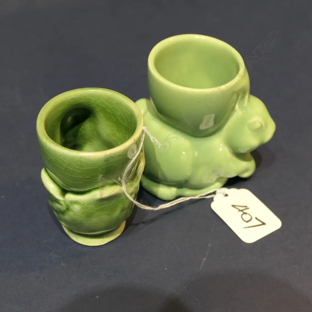TWO CROWN LYNN EGG CUPS Image 1++