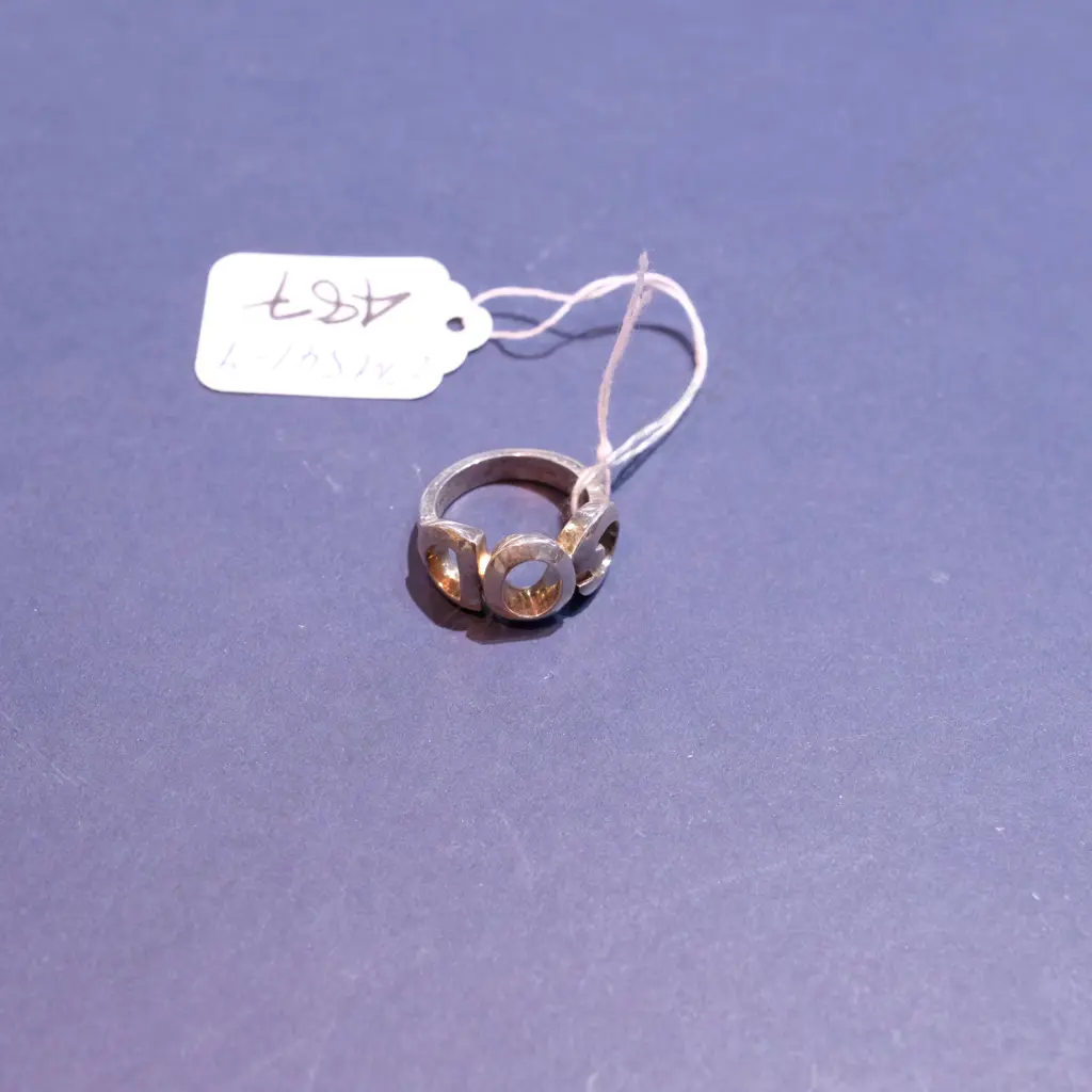 MODERN SILVER 'GOD' RING Image 1++