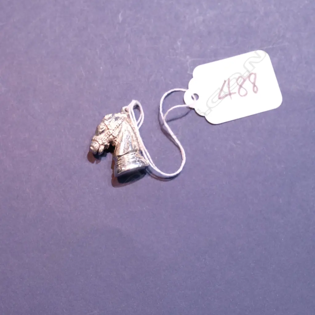 SILVER HORSES HEAD WAX SEAL/PENDANT Image 1++