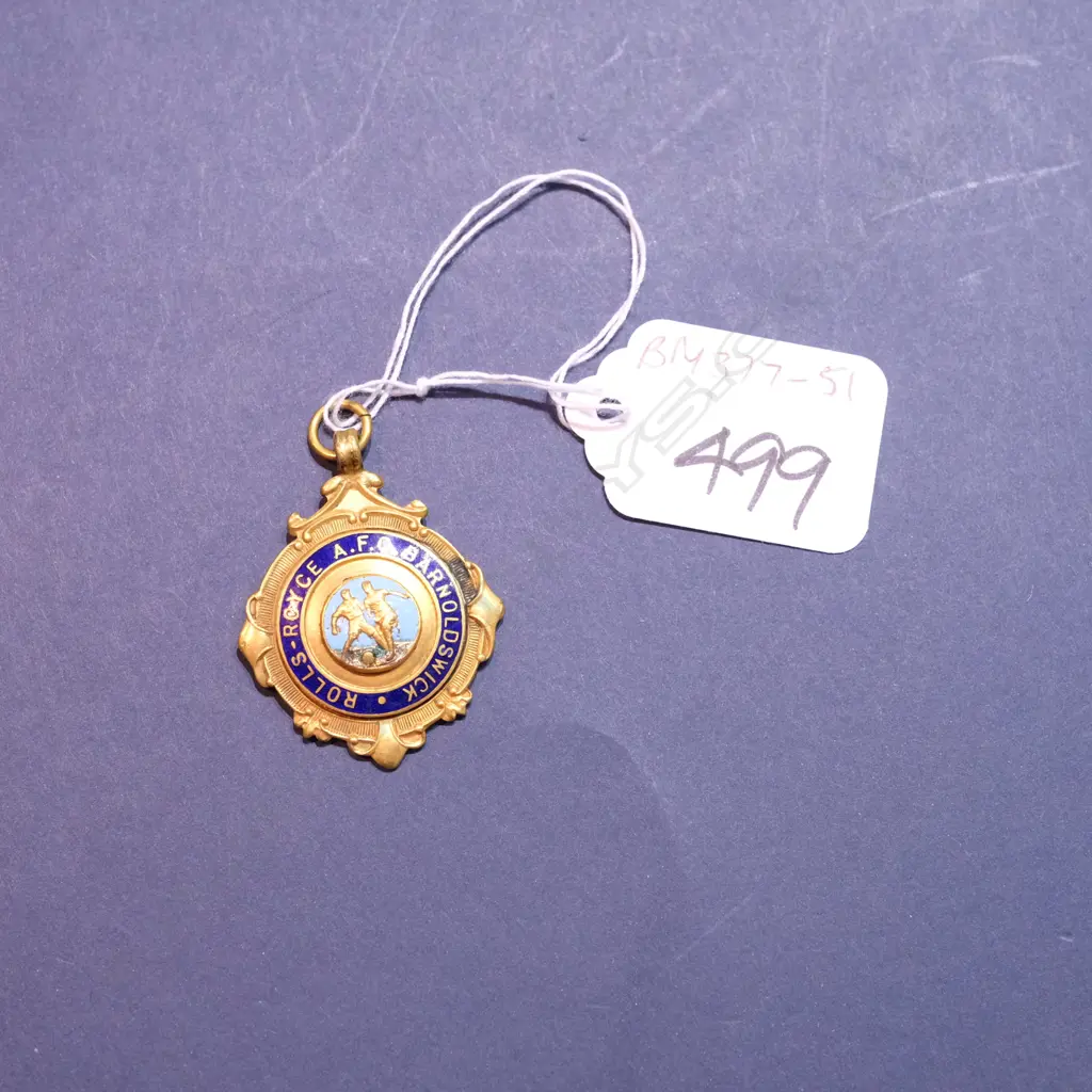 GOLD PLATED ROLLS ROYCE GAMES MEDAL Image 1++