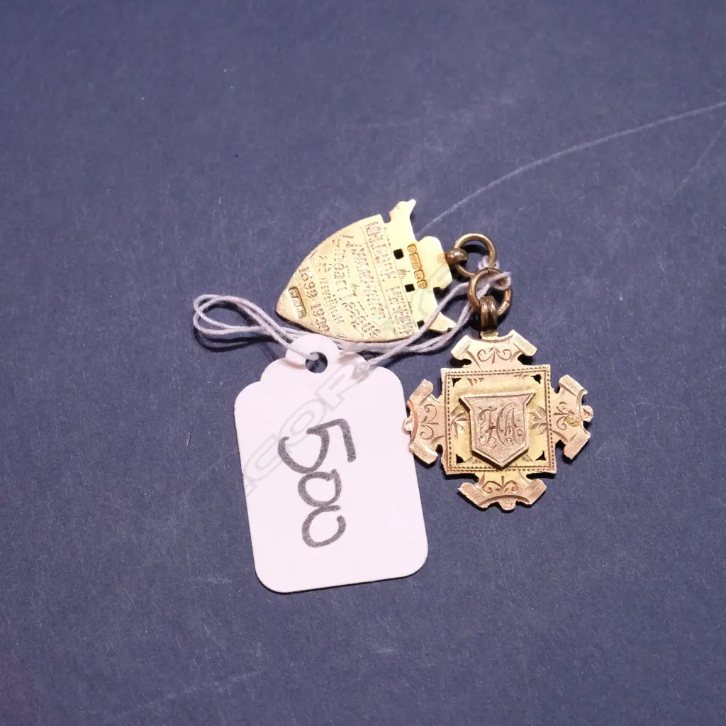 ASST 9CT GOLD MEDALS/MEDALLIONS, 8.86G Image 1++