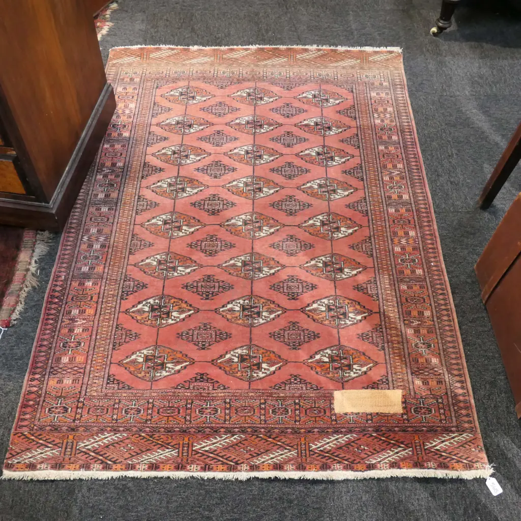 HANDKNOTTED AFGHAN RUG, WITH REPAIR, 1430 X 1040MM Image 1++
