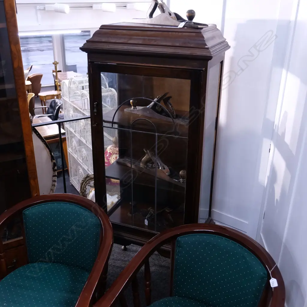 LEADLIGHT CHINA CABINET - SIDE PANEL A/F Image 1++