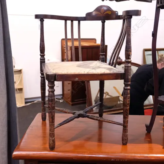 SHERATON REVIVAL CORNER CHAIR