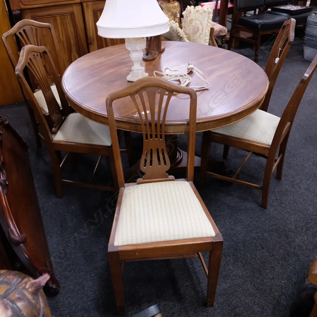 6x Mahogany dinning chairs H. 940 mm Image 1++