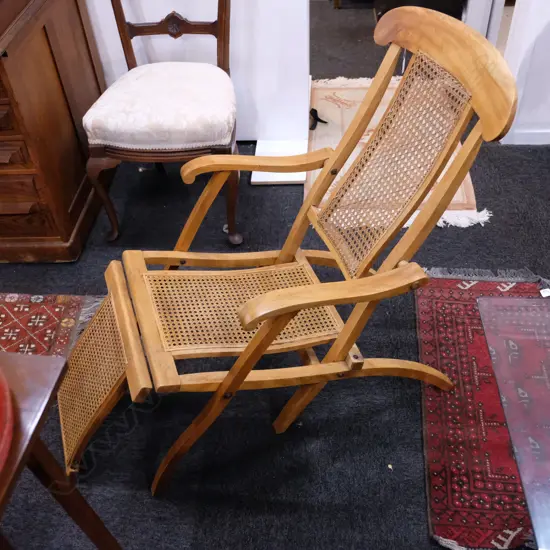 CANE SHIPS FOLDING CHAIR C. 1970S