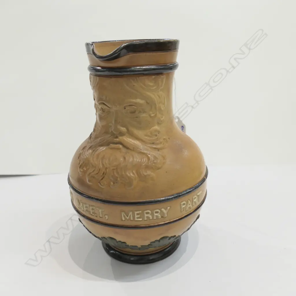 DOULTON LAMBETH STONEWARE JUG - EDITH BEARD Image 1++
