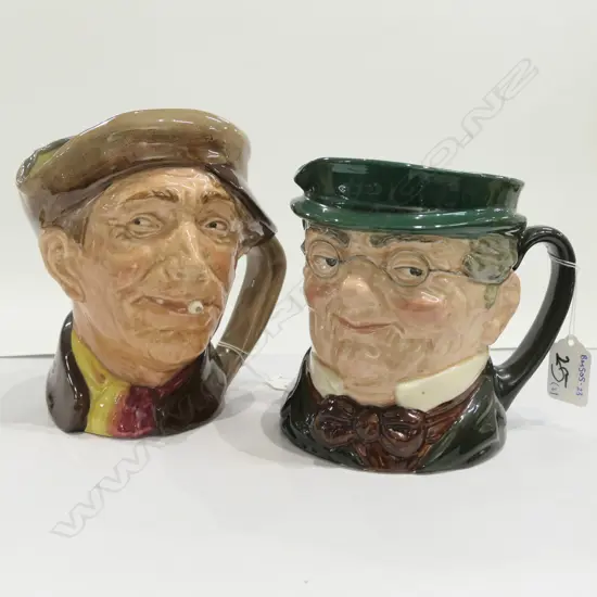R/D LGE CHARACTER JUGS - 'ARRY / MR. PICKWICK