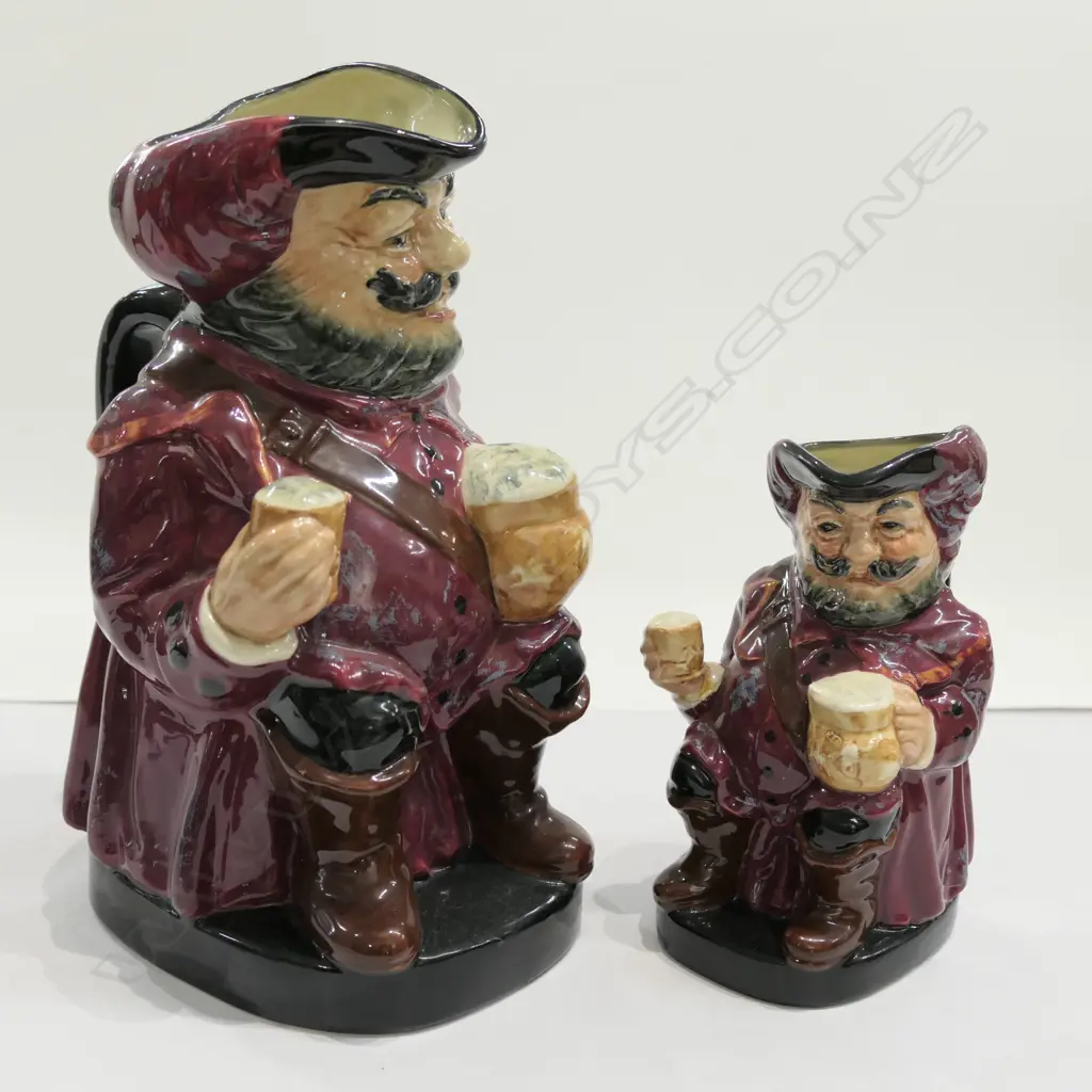 R/D TOBY JUGS - LGE + SMALL 'SIR JOHN FLAGSTAFF'   Image 1++