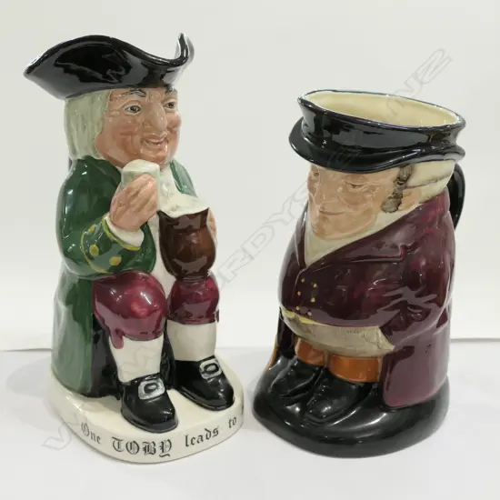 2 LGE R/D TOBY JUGS - HUNTSMAN + ANOTHER
