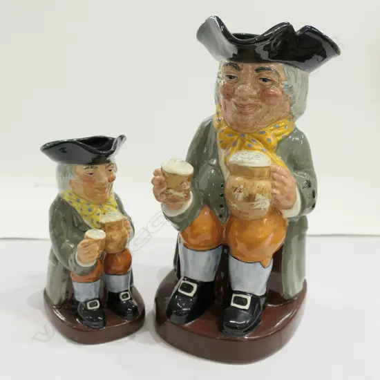 R/D TOBY JUGS - LGE + SMALL 'HAPPY JOHN' 