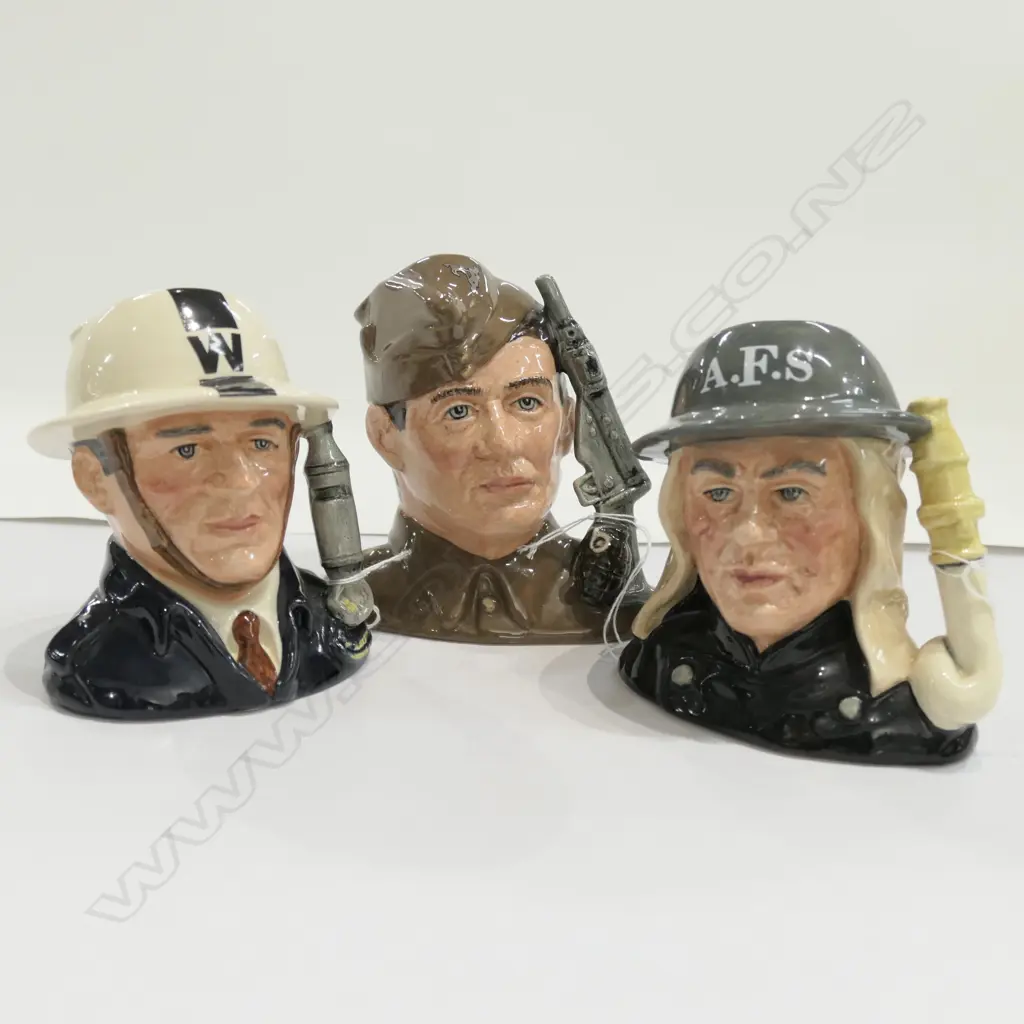 3 R/D JUGS - HOME GUARD / A.R.P. WARDEN / AUXILLIARY FIREMAN (HEROES OF THE BLITZ) Image 1++