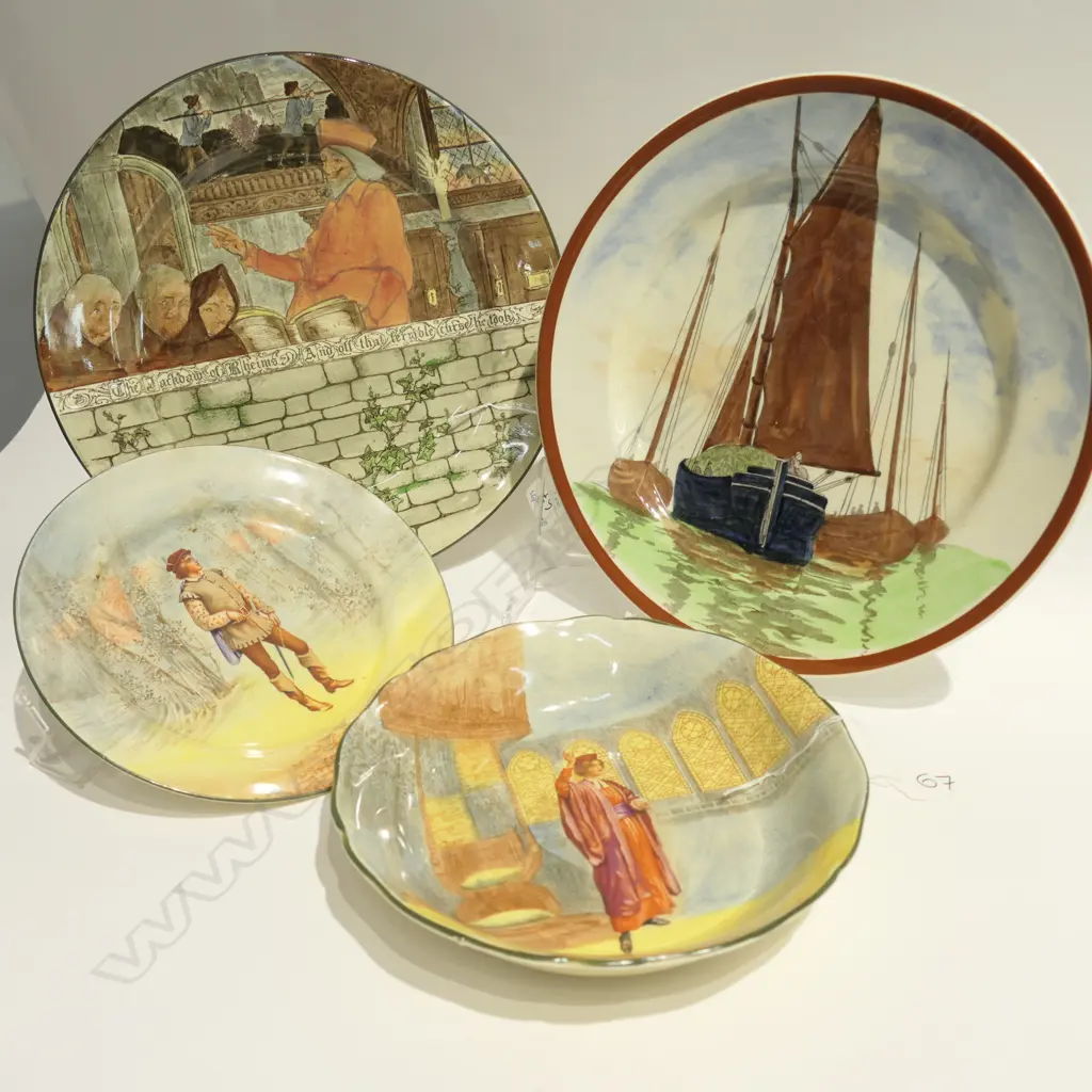 4 R/DOULTON PLATES AND BOWLS PORTIA ETC D 240 MM Image 1++