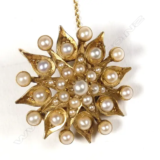 EDWARDIAN STARBURST BROOCH