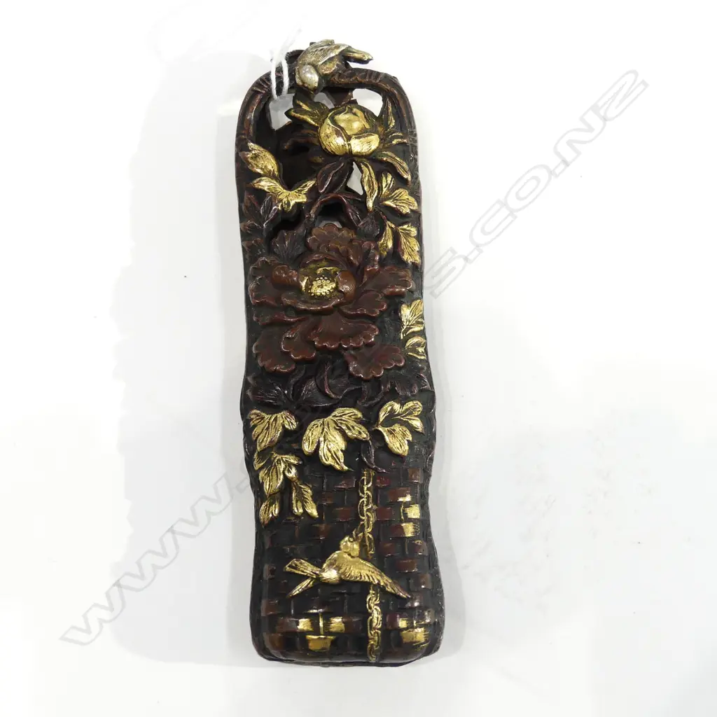 MEIJI JAPANESE GILT BRONZE PAPER KNIFE HANDLE Image 1++