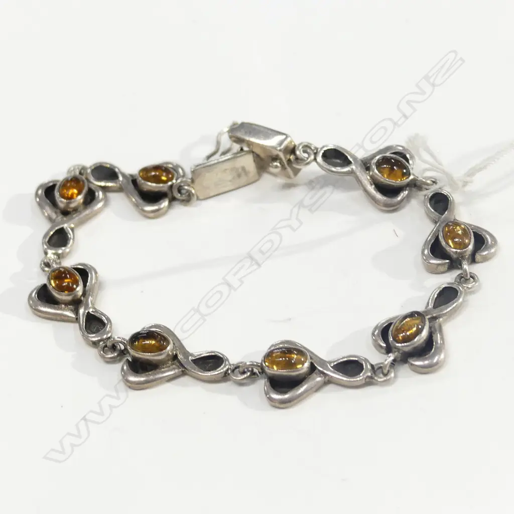 SILVER AMBER BRACELET Image 1++