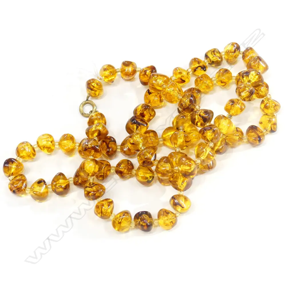 LONG AMBER NECKLACE Image 1++