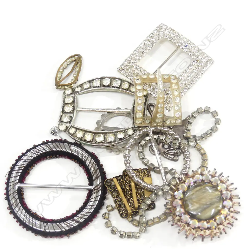 DIAMANTE BUCKLE & BROOCHES Image 1++
