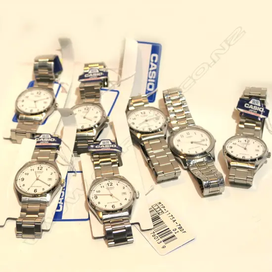 7 ASST NEW OLD STOCK GENTS CASIO WATCHES
