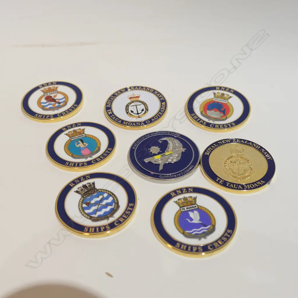 BOXED 8 CHALLENGE COINS Image 1++