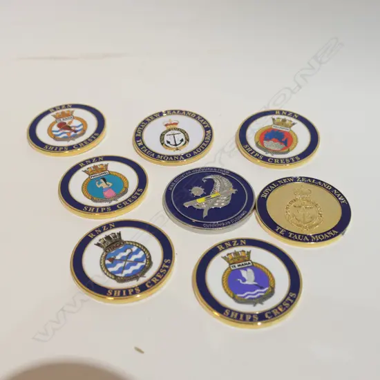 BOXED 8 CHALLENGE COINS