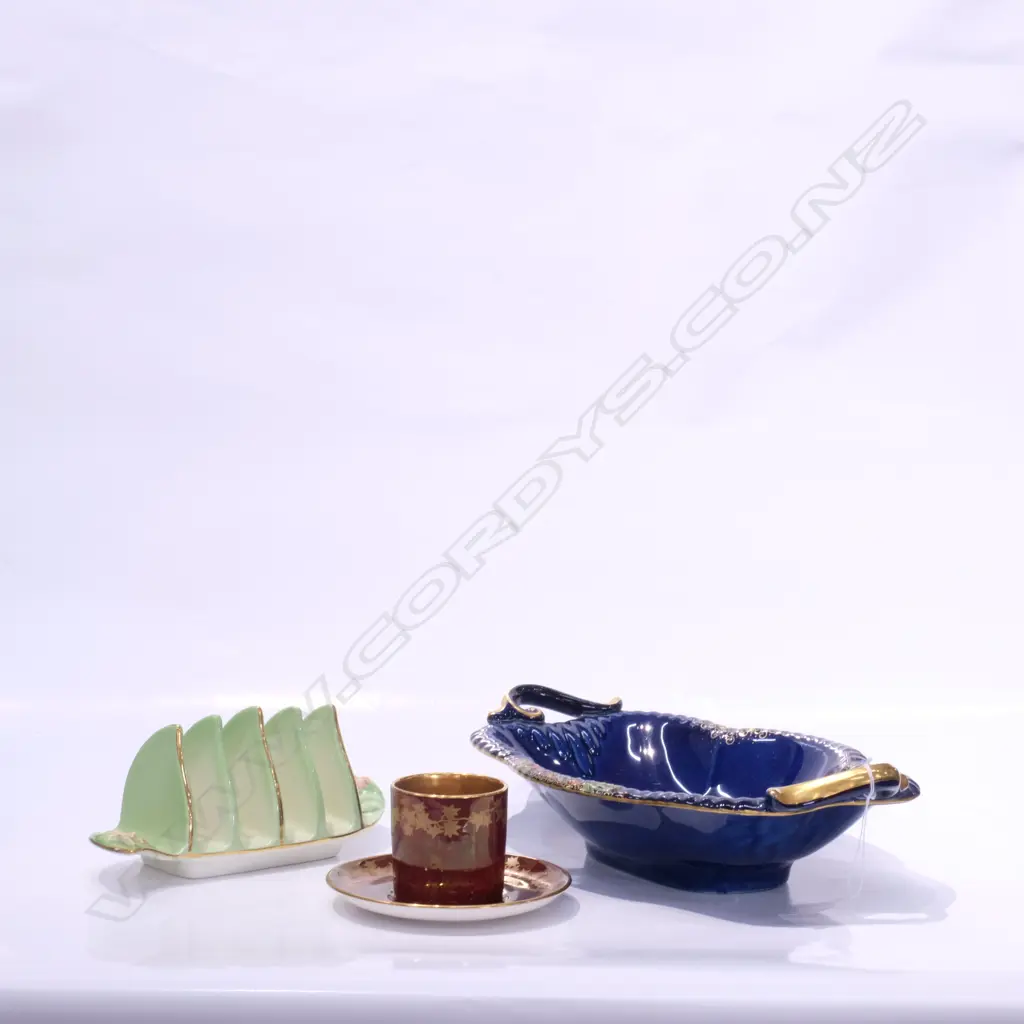 CROWN DEVON DISH/ TOAST RACK C/ SAUCER L 270 MM Image 1++