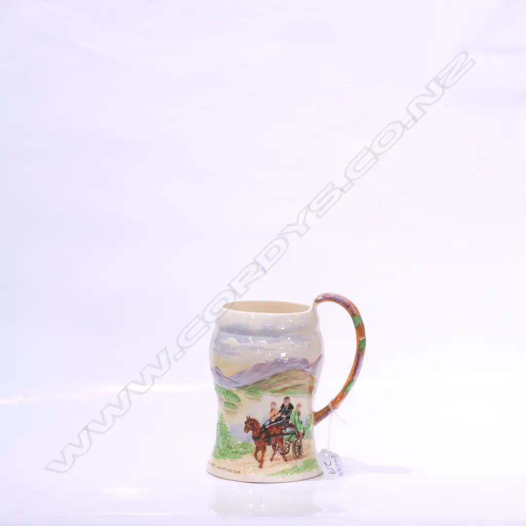 CROWN DEVON MUSICAL TANKARD JAUNTING CAR H. 160MM Image 1++