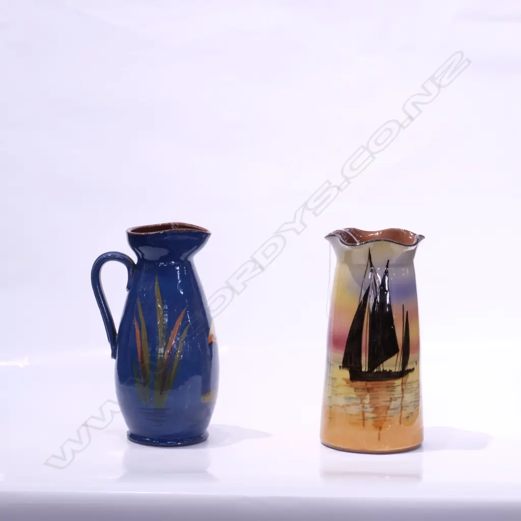 TORQUAY WARE JUG + VASE H 200 MM Image 1++