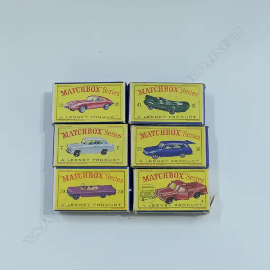 6 ASST BOXED MATCHBOX CARS