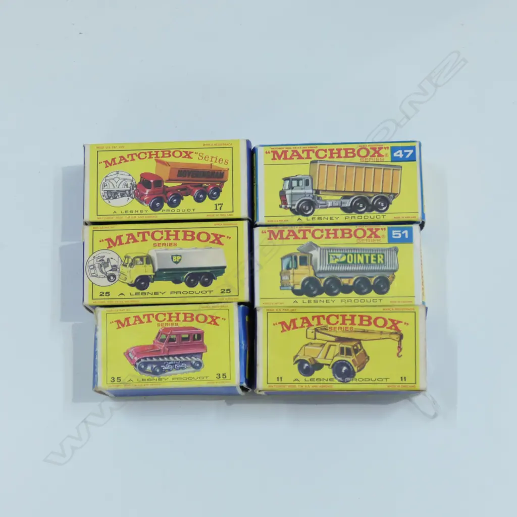6 ASST BOXED MATCHBOX CARS Image 1++