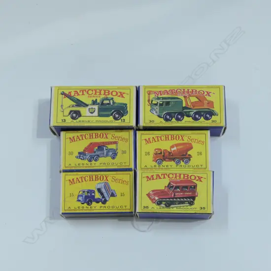 6 ASST BOXED MATCHBOX CARS